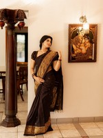 Black Saree Magic by Pragya Nagra